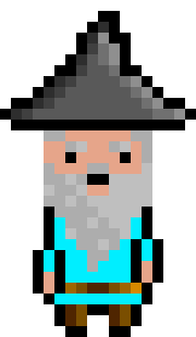 [bb0007] Pixel Wizard Light Blue Idle AniF2