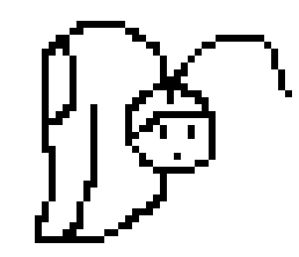 [f7c573] the neck curves in too much, the hair looks kind of like a wig. the head is way too long. the ear seems to be too small on there. the flame is alright, but i would like more particles flying above the flame and such. the top of the head looks really pointy when it goes under the hair... overall, i think working on the way you draw people needs some work..