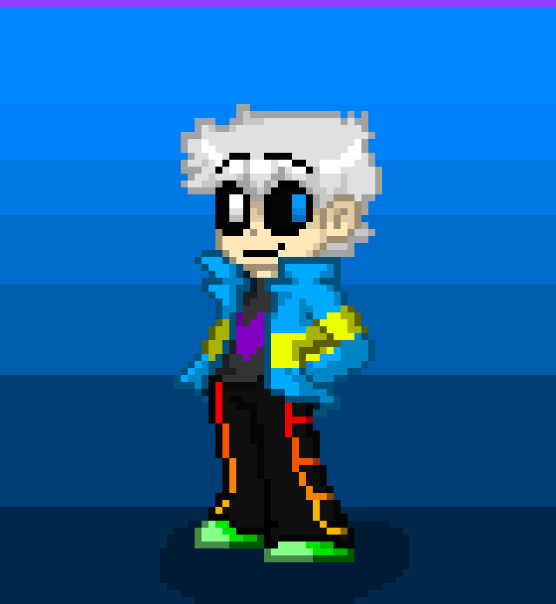 [752b4c] I had also made a spelling error once before, of making borderline into boarderline. The a in the word made it seem name-like, and I was looking for a name for him, since he was just "Sans". So....Half of my character became based off of those lyrics, and here he is today! -X