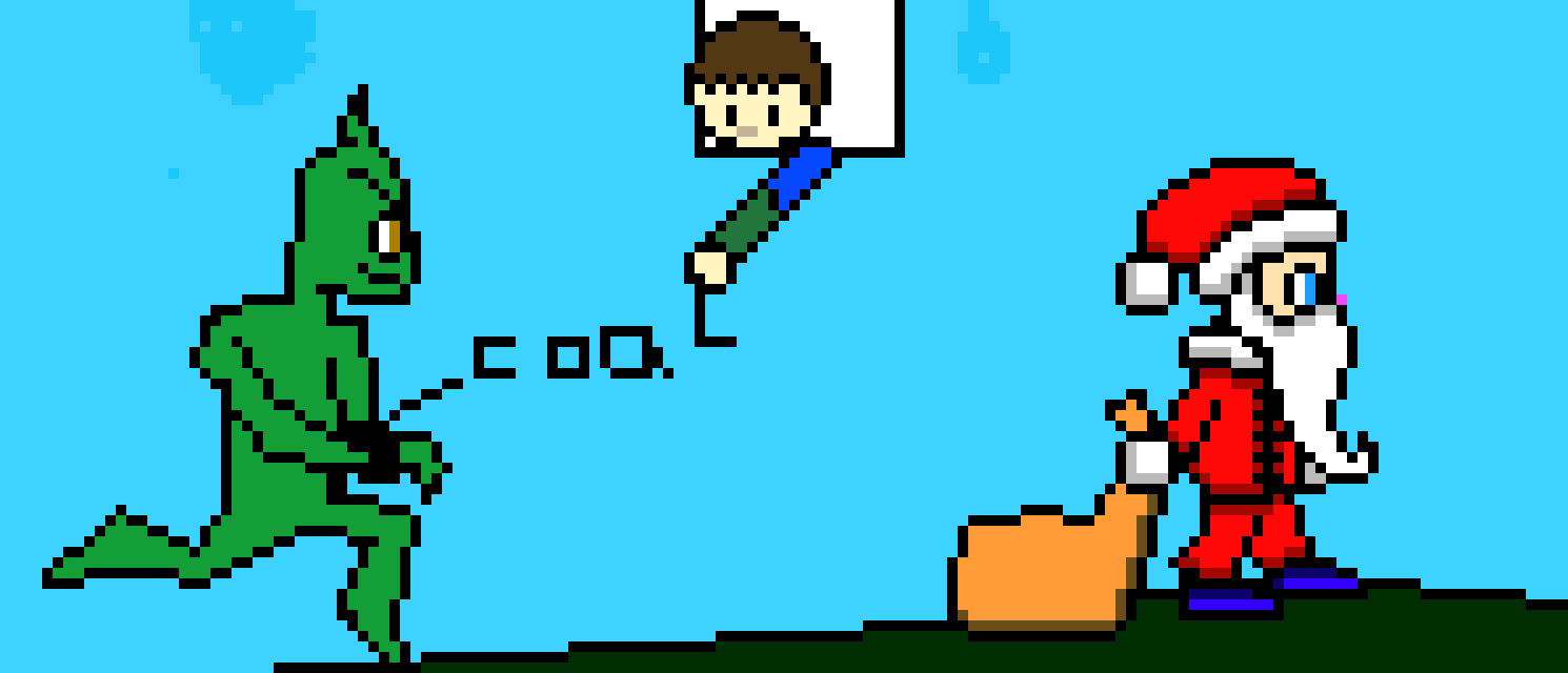 [38f809] me making the grinch and santa