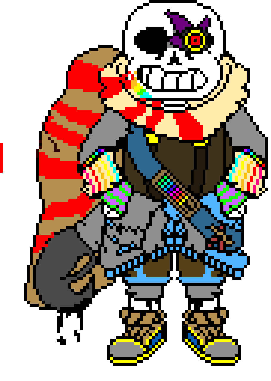 [43520c] i made this true fresh ink sans for ya (its still wip) - ink