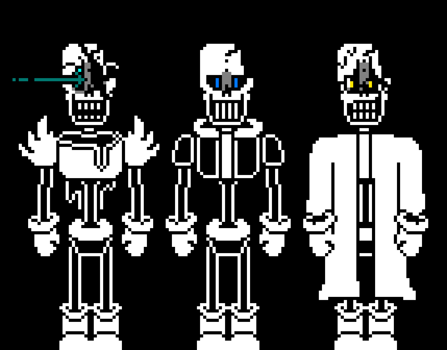 [0274b5] The Knight, The Jokester, and The Scientist (Identity Disorder for Papyrus