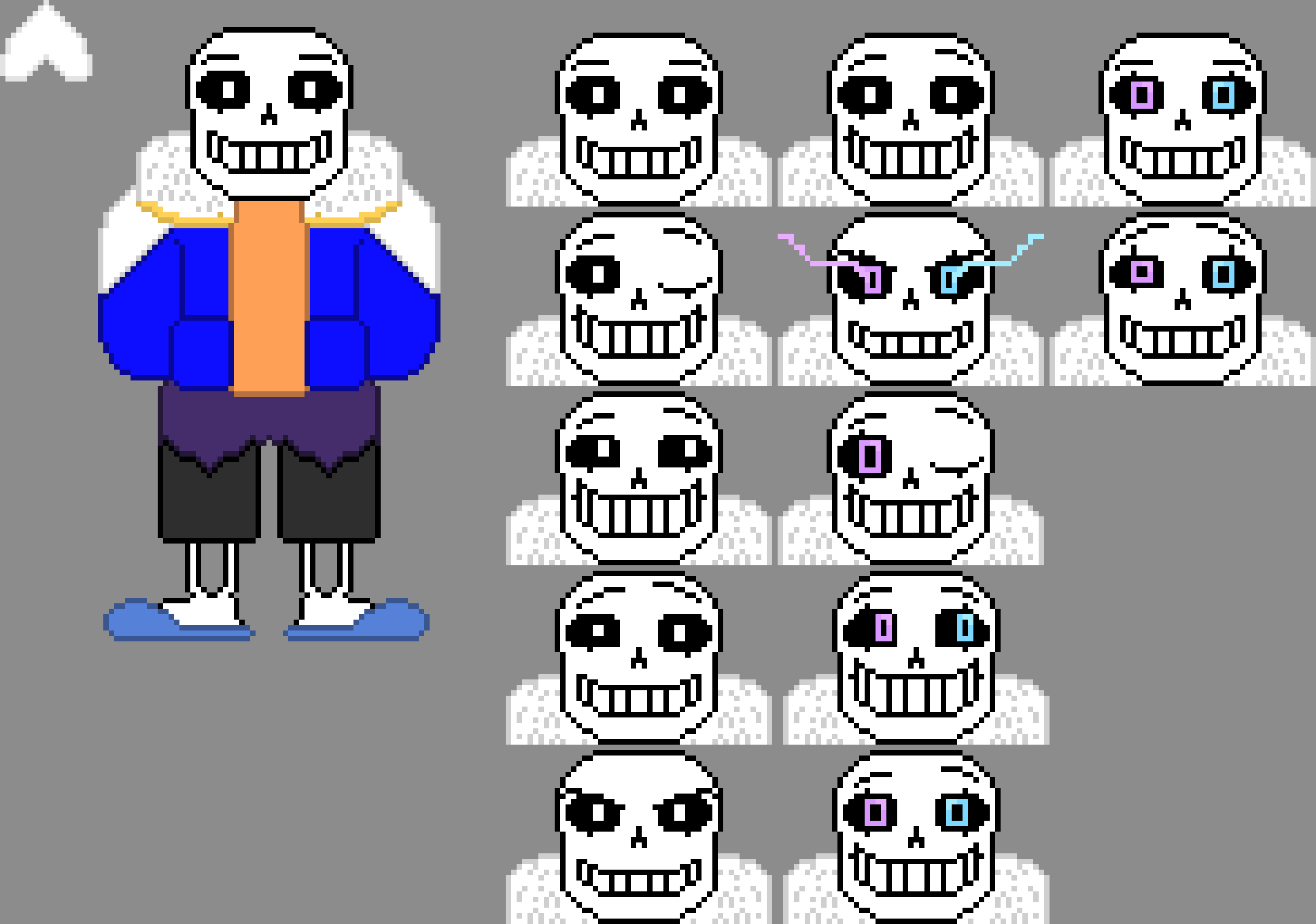 [a79e3c] (This my sans[Seikei] sprite sheet, any opinions?)(Hi Syl and Terrie) - Seikei/Jade
