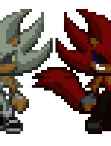 [6c26bc] Hyper Fenrir the Hedgewolf and Hyper Hedge the Hedgehog - Sonic OCs (Hyper Form)