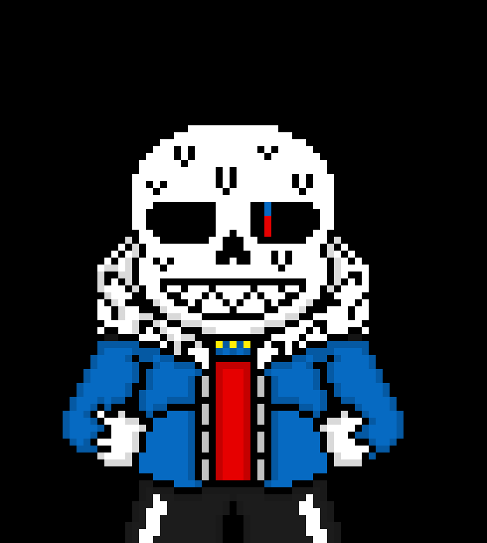 [0ae1f1] *dodges and sends red and blue bones at Terror, then turns his soul blue and slams him against the ground as blasters fire*