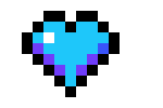 [df8775] Blue Minecraft Heart