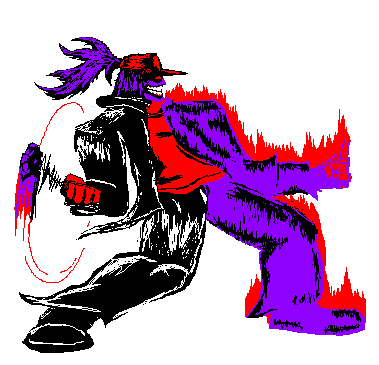 [024523] [Andre] [He is human, so he can only use weapons realistic for a human, Steel6 is the Flail, Nero's Edge is a sword i have irl, those are only 2 weapons i can use]