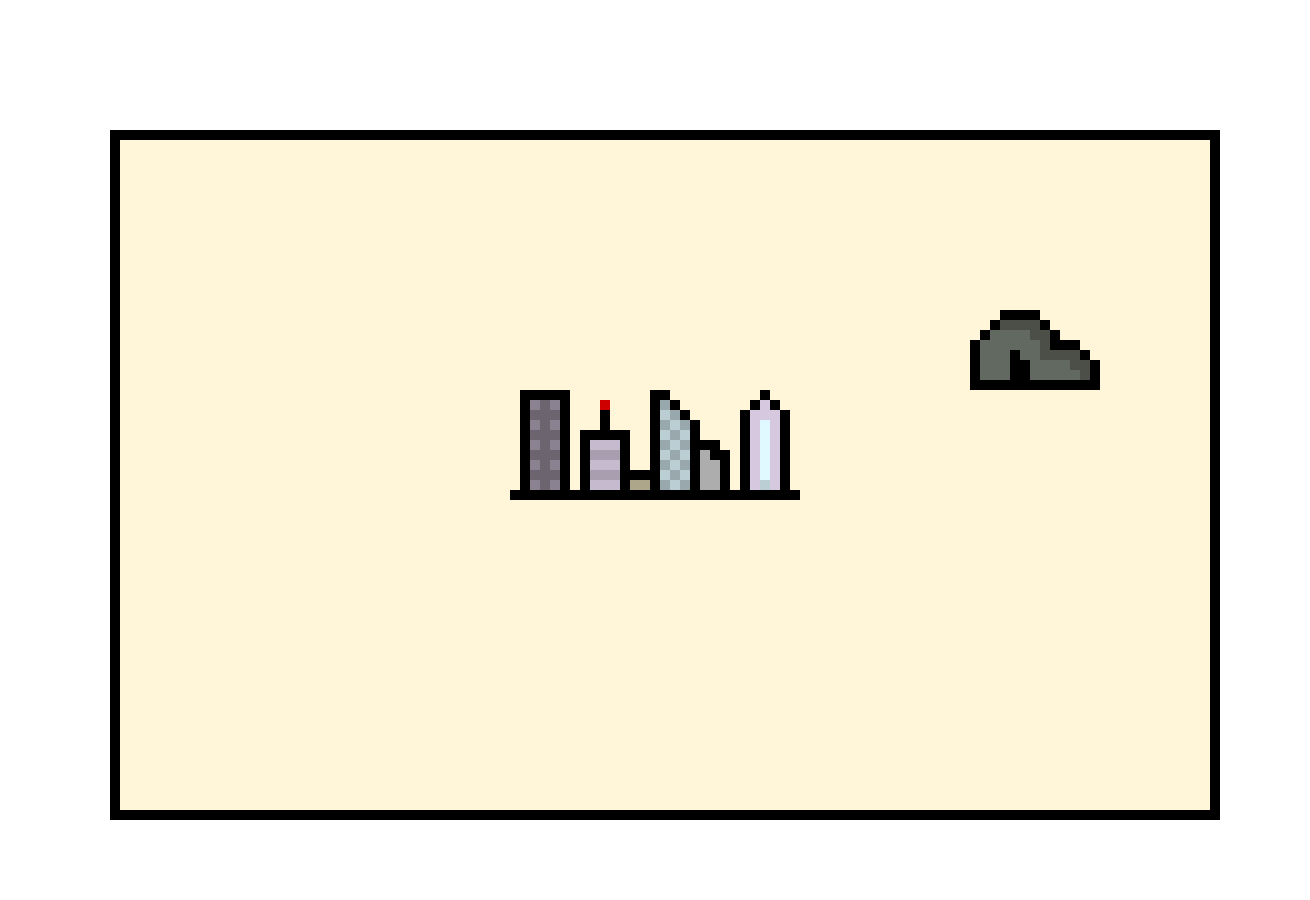 [8e9501] This is the map of PAM city and the discovered areas outside of it so far.