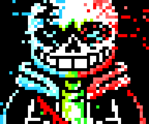 [2fbf6b] -hed take out two huge blades and spin in the air, hitting error, and the jumping on a blaster and blasting multiple shots-