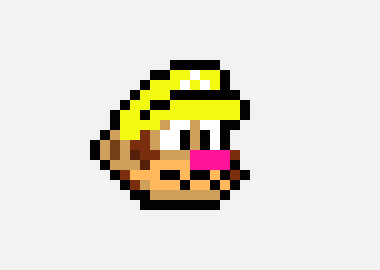 [fc6325] the head turns into wario and manages to get you and you are teleported to a black room with a star fountain in it)