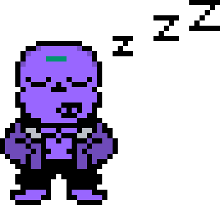 [a3a472] Undertale:Purple Sans Sleeping