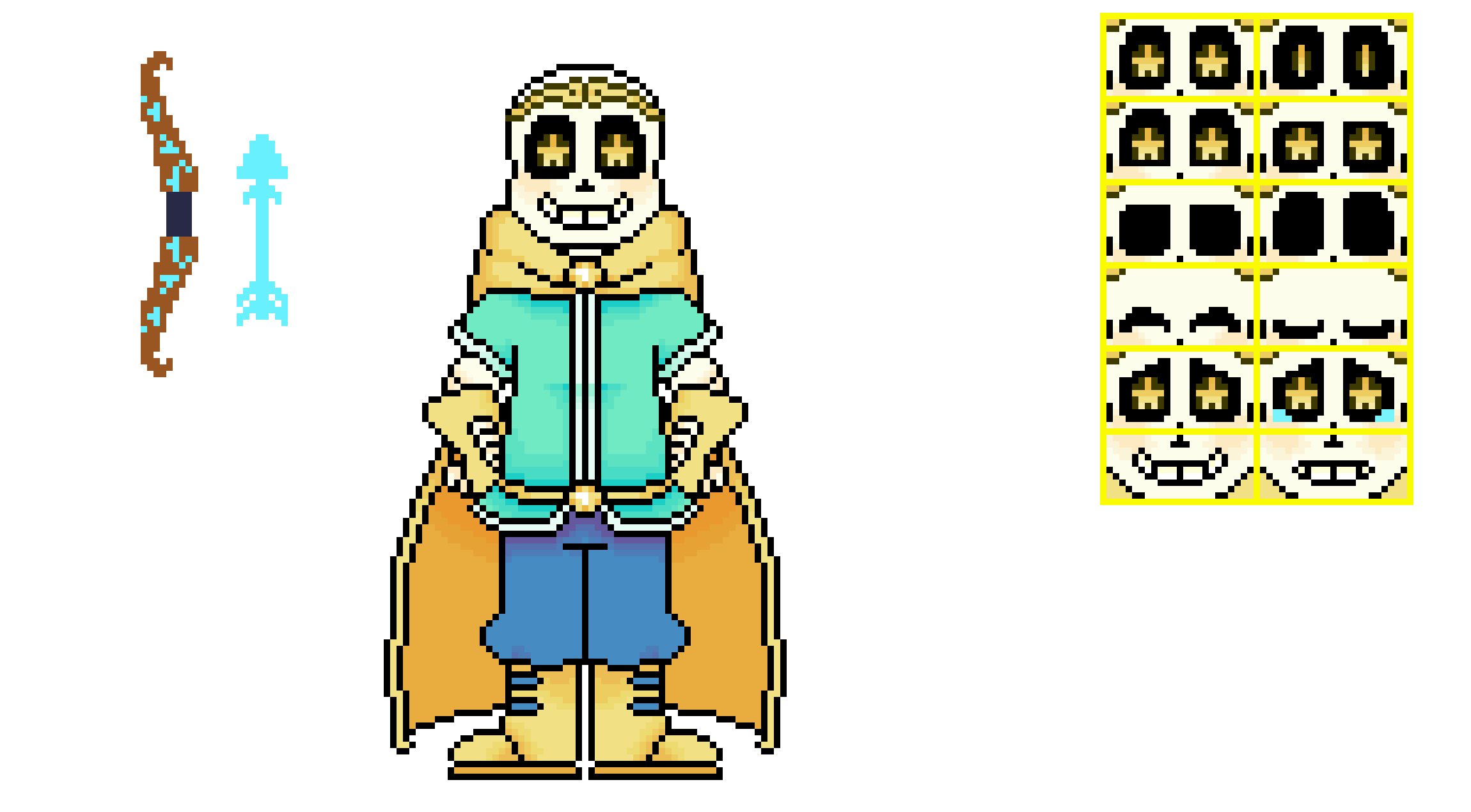 [752b4c] Dream!Sans Sprite Sheet