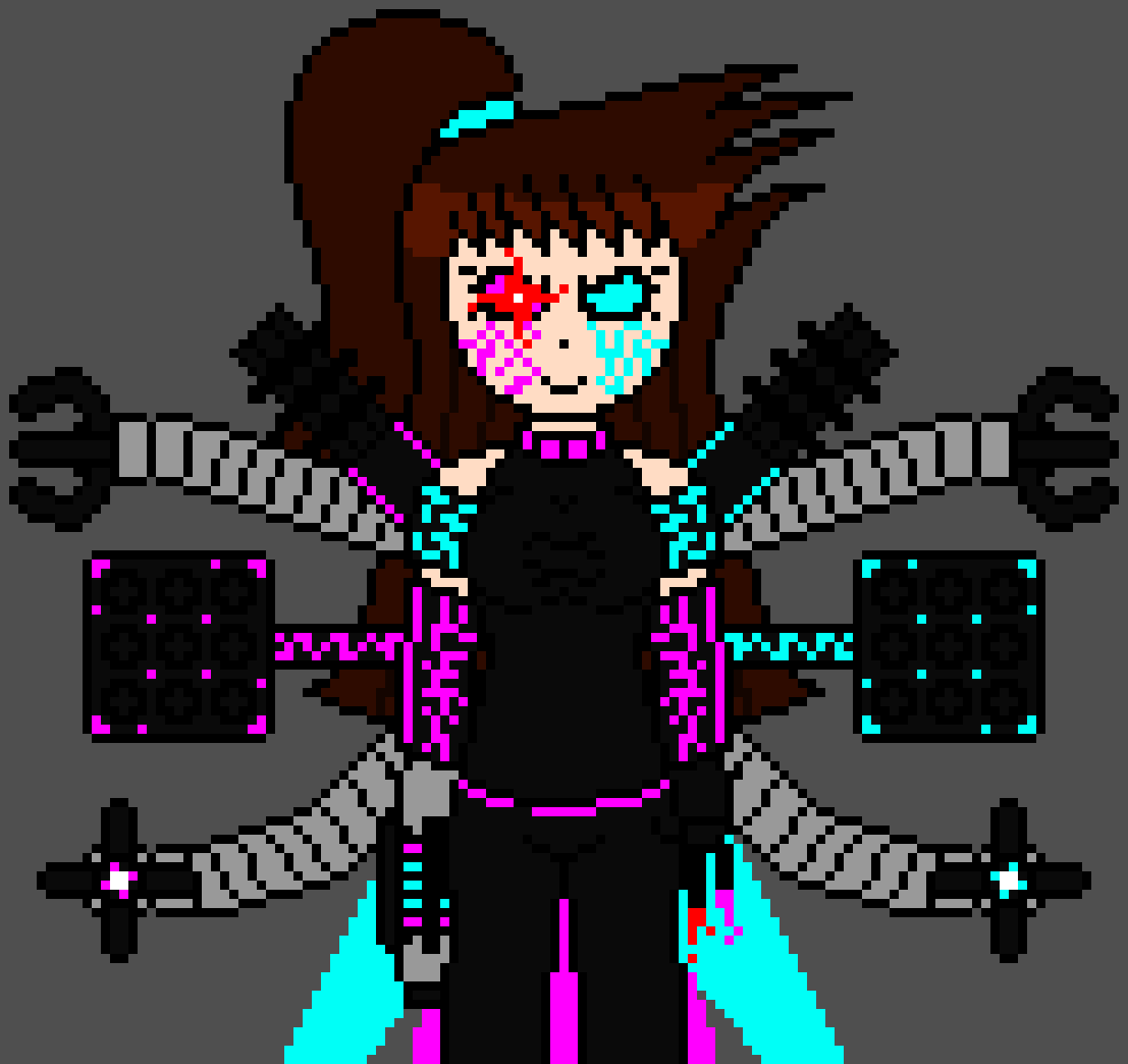 [5636d8] *Shoot missiles at sans, fell, and ink*