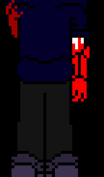 [c7b058] *his body falls to the ground as his head shoots hup into the air*