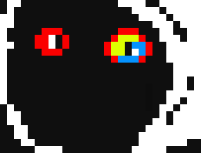 [2fbf6b] *stares while his eyes shake intensely, and then he runs away*