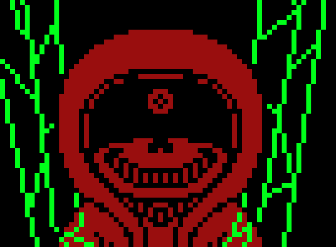 [c91422] *Chuckles as he watched the distruction of the city and around the city crumble*