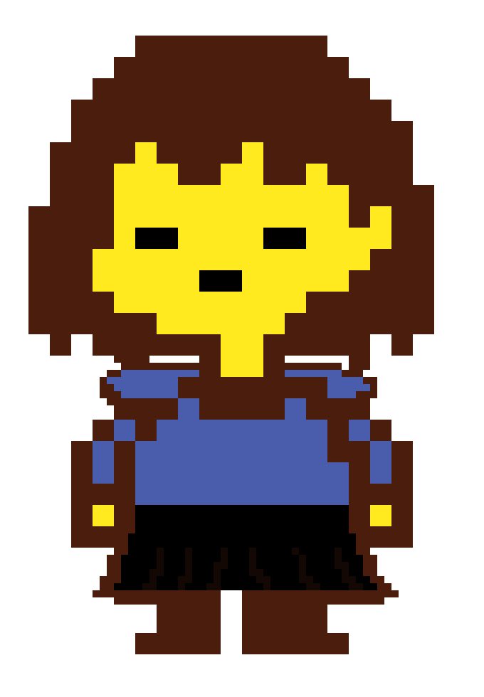[4196a3] Undertale Frisk Sprite Blue