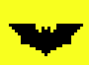 [9664c4] Pixel Art 2016 Batman Symbol