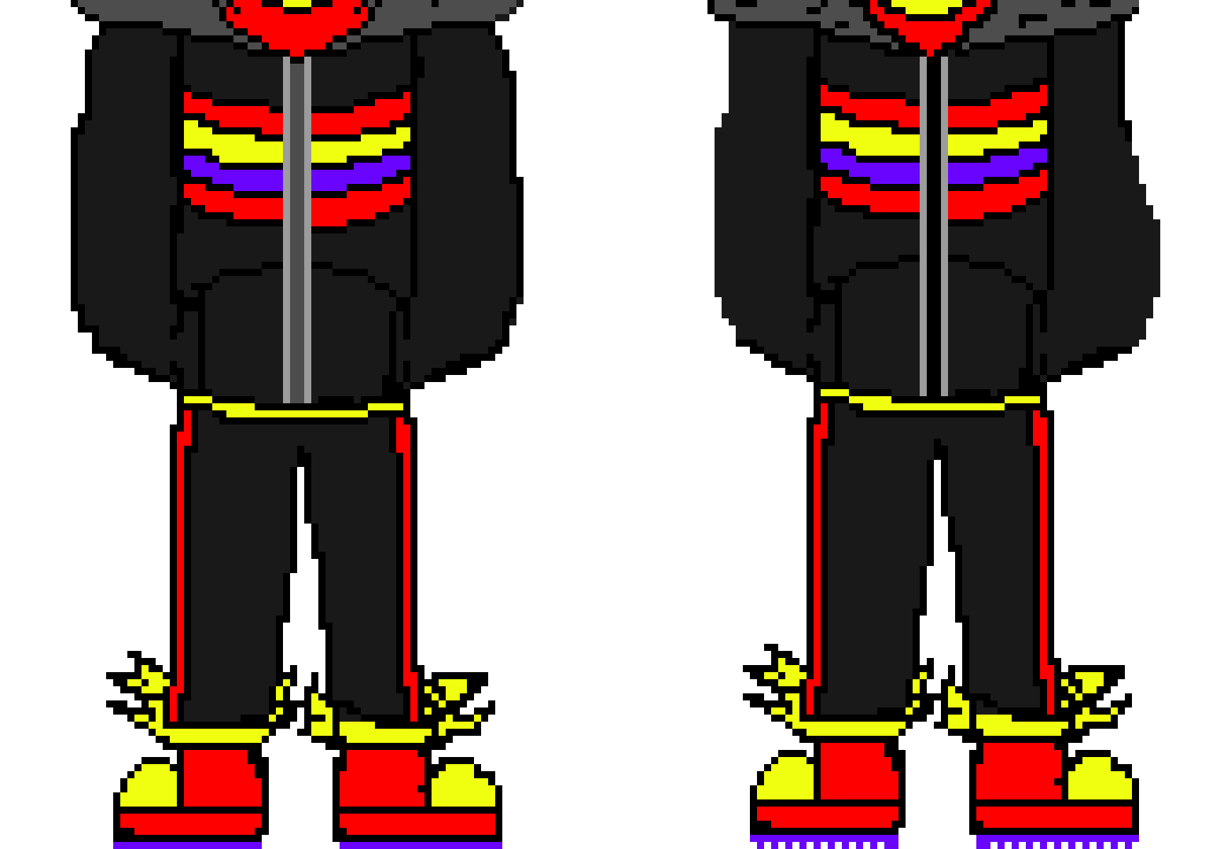 [63ceb7] Look at the under half of the body... It`s a legit, copy paste, click and drag... He isn`t good with sprite work... He basically CAN`T, use the sprite...