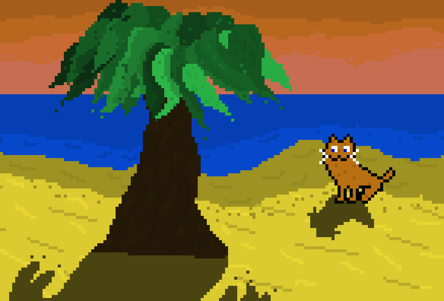 [9664c4] Cats Tree on the beach 