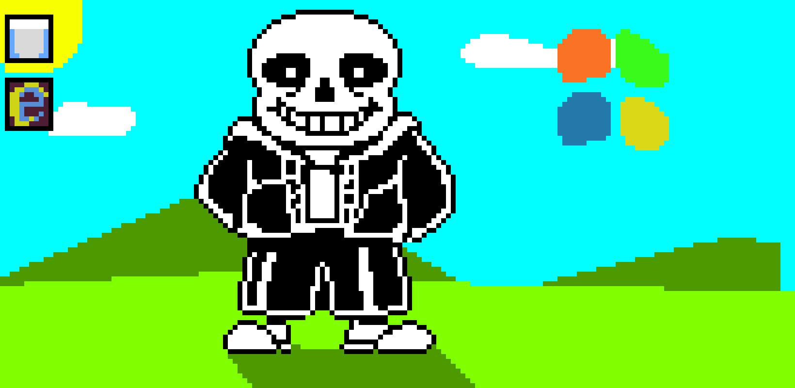 [9664c4] Sans! What are you doing in the Windows 6 background?!