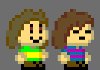 [6d74d1] Frisk and Chara SMW style