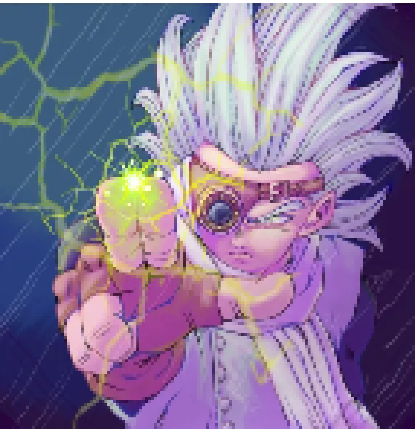 [88b7f0] Also, for how much effort i put into the hair, i coulda done more with the hand cause it's kinda just not the same quality- 