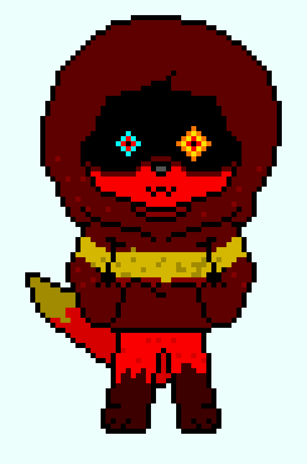 [6b98f7] Thats nothing to me. *with the snap of a finger all the blasters were in my control and fired at fell*