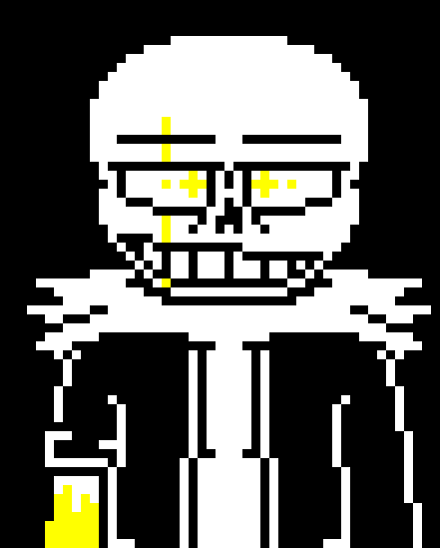 [c7b058] *chains wrap around the sans* stop this.. or YOU will die!