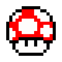 [9664c4] Pixel Mario Mushroom