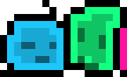 [c92821] another slime appears -blue & green slime (bonnie)