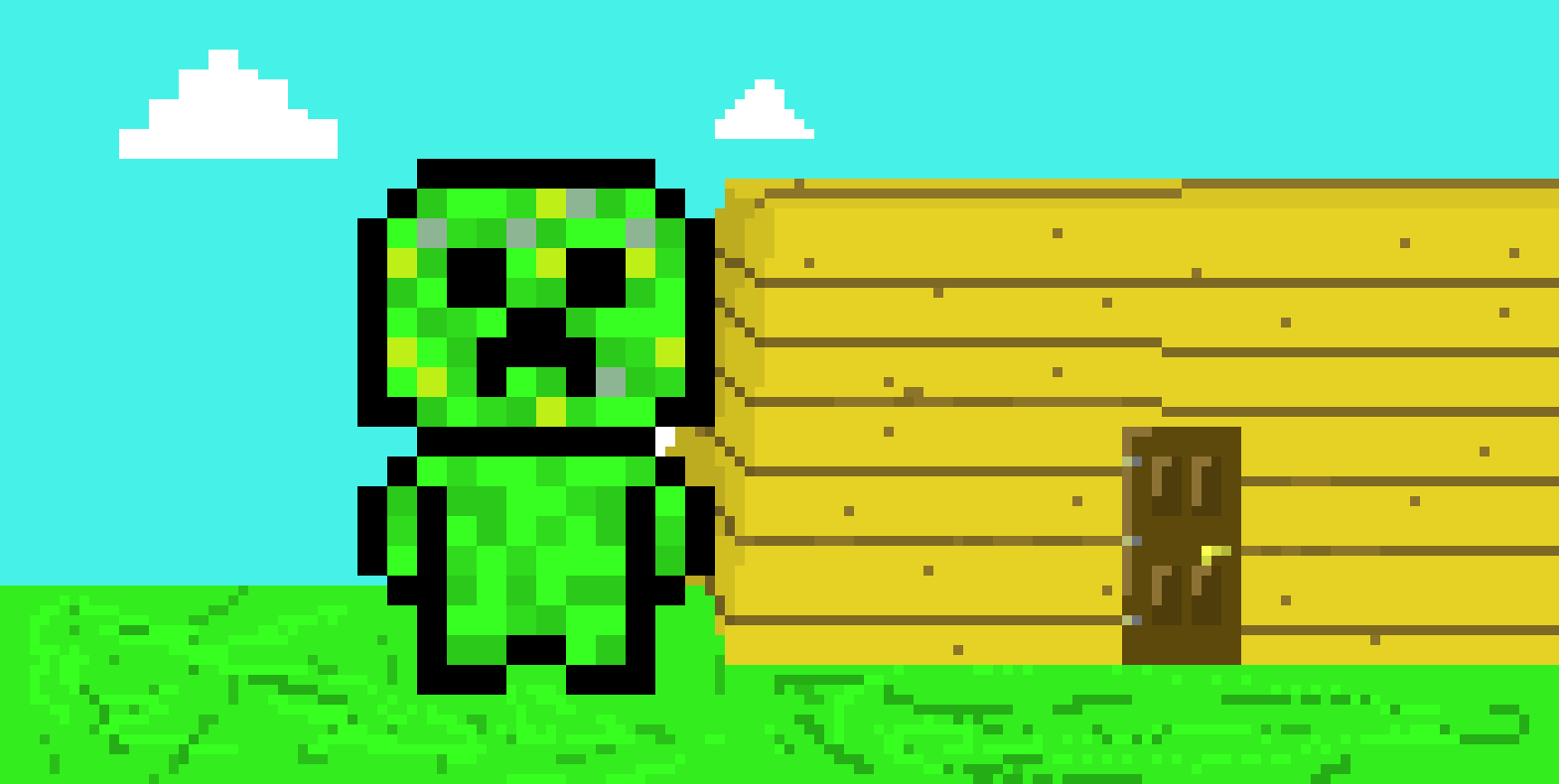 [9664c4] Creeper at a house