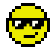 [9664c4] Emoji Sunglasses Pixel Art