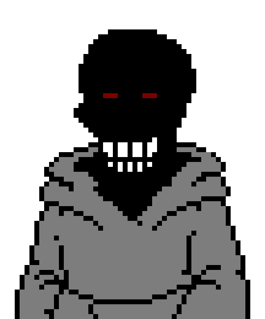 *arm regrows* heh *stabs frisk doing 10000 damage* Pixel Art Maker