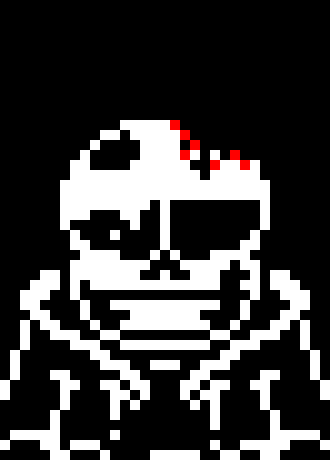 [2d73ea] *Melts and reforms behind sans, stabbing him* "Tis but a scratch pardner."