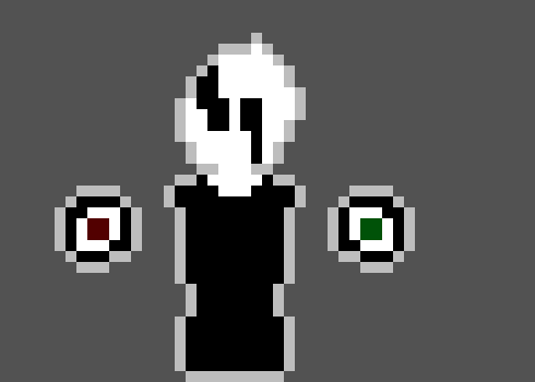 [ad3579] {His expression shifted} it's... Dark, Darker, and DARKER. Darkness grows. my old lab assistants were Sans and Alphys. Then i fell into my machine... the CORE... and was put here.  - blook