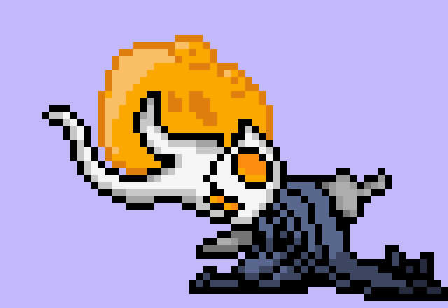 [f455be] *The Broken Vessel Jumps behind warrior, but stops due to slow speed.*