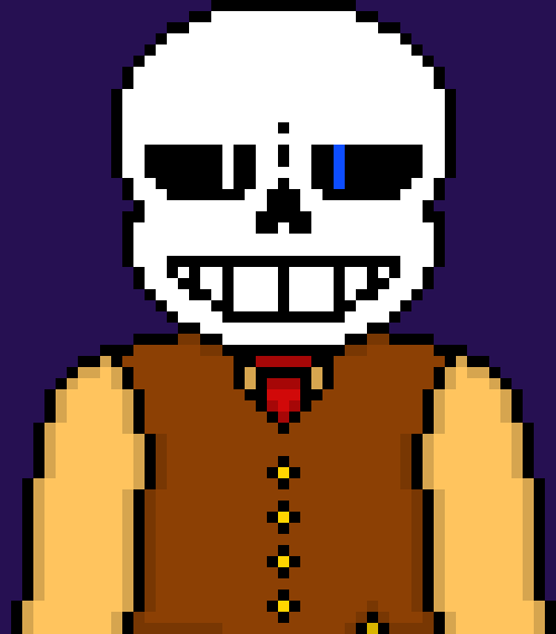 [b63bdb] *the thing around his wrist starts beeping* ok, screw this im just taking this sans out of here *starts to walk away with FOT*