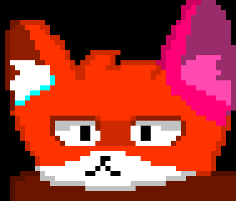 [a34ade] *I try to copy some of the cyan stuff on the walls to fix my ear..*