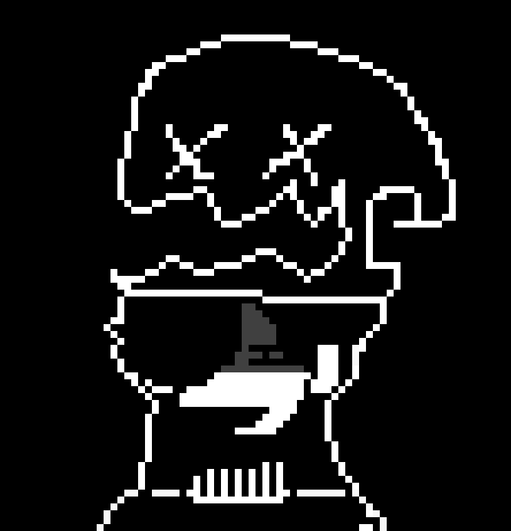 [e172c6] When I said "sans with a red scarf" I meant hitman sans. Yeah, he's in his own "Power Fantasy". -Moustache