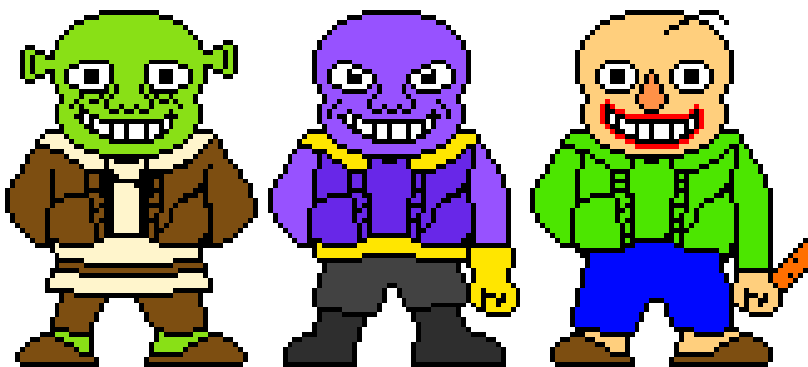 [ae61c8] but nobody can have shrek sans baldi sans and sansos