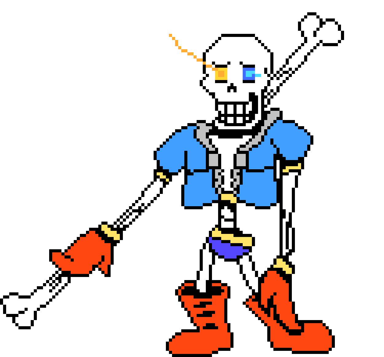 [af4498] Disbelief Papyrus Phase 1 Battle Sprite.