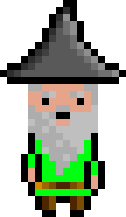 [bb0007] Pixel Wizard Lime Idle AniF4