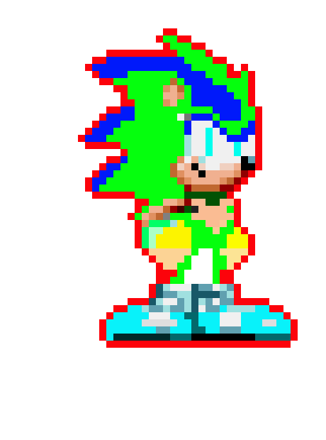 [1a3048] green modern sonic