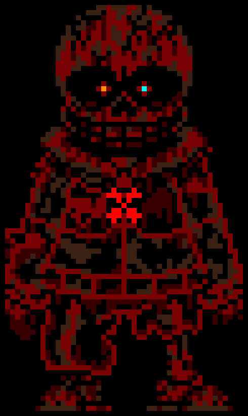 [8998f6] man ... can't wait to try to exist at the same place at the same time with every other sans and ended up getting fused after every timeline and every universe collapsed into one single universe