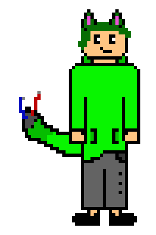 [3a33bd] (Gives the kittie some of his steak and mashed potatos-Speck