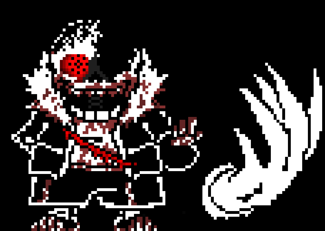 [aceee1] Solunary!Terror, may be missing an arm, but is still powerful. Also still weaker than normal Solunary!Sans, but he's more insane.