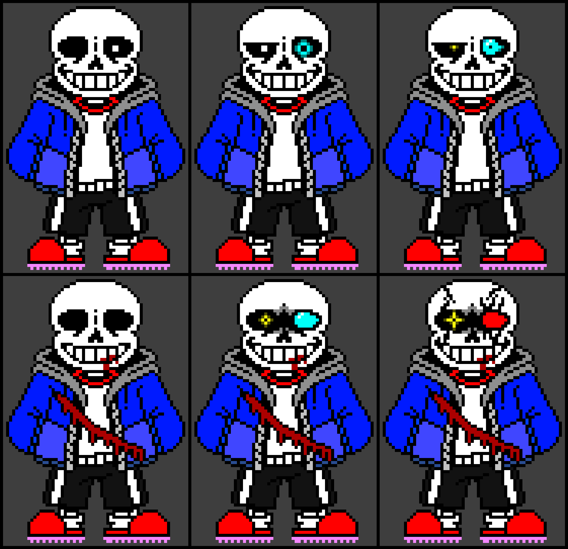[0ec511] This sans with few AU I made