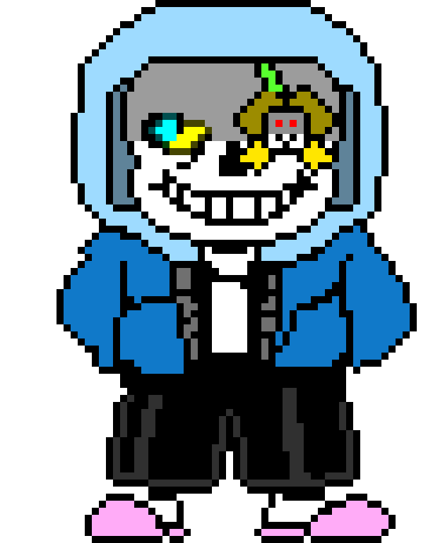 [9664c4] Sans and Flowey strike in.