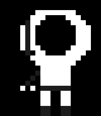 [a49514] *his own arm hits him* Fu-- Power off.